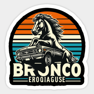 Retro Bronco Sticker